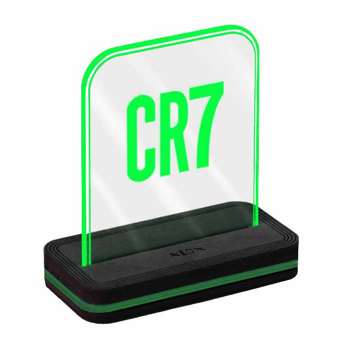 چراغ رومیزی نئون مدل CR7_GREEN_AC