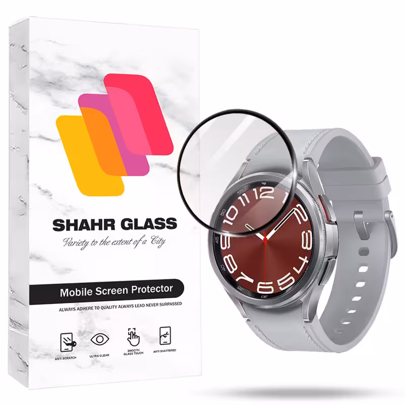 محافظ صفحه نمایش شهر گلس مدل PMMS20 مناسب برای ساعت هوشمند سامسونگ Galaxy Watch 6 Classic 43mm | کالا برتری