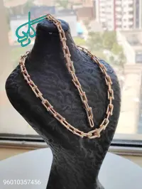 خرید دستبند و زنجیر تیفانی طلایی رنگ ثابت ضد حساسیت کیفیت عالی کد 1216362 - ردگل