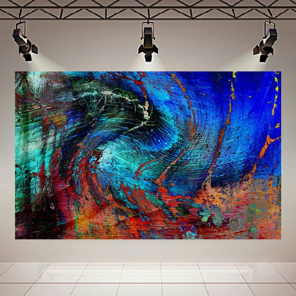 تابلو بوم طرح انتزاعی طوفان کد AR6970