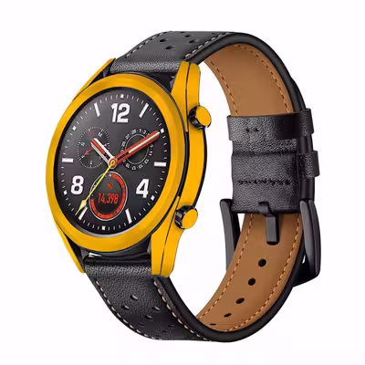 برچسب ماهوت طرح Matte-Deep-Mustard مناسب برای ساعت هوشمند هوآوی Watch GT