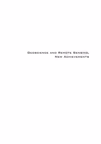 خرید و دانلود نسخه کامل کتاب Geoscience and Remote Sensing, New Achievements