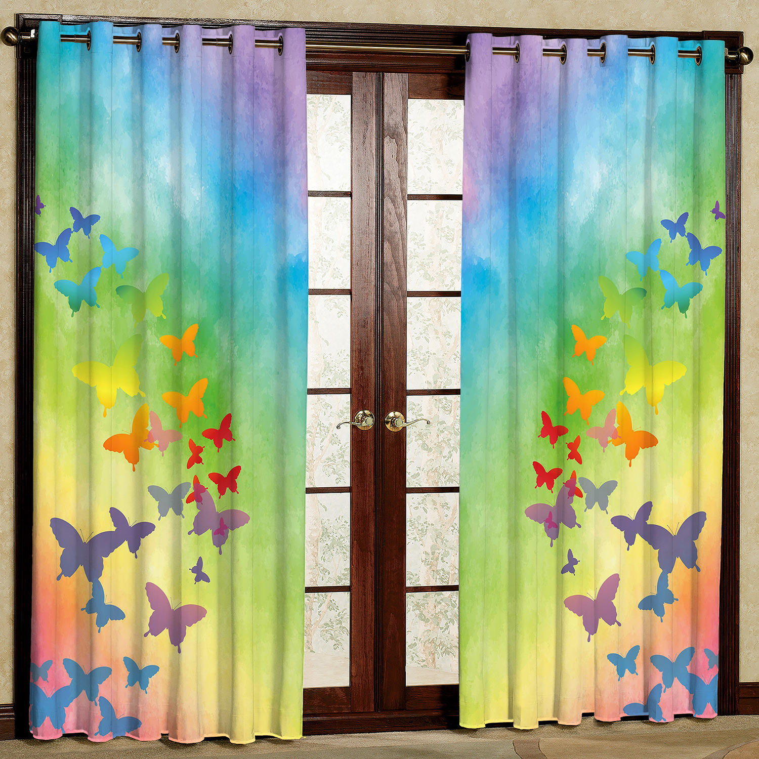 پرده مدل طرح دار مخمل پانچی کد 1238 سایز 200x140 سانتی متر