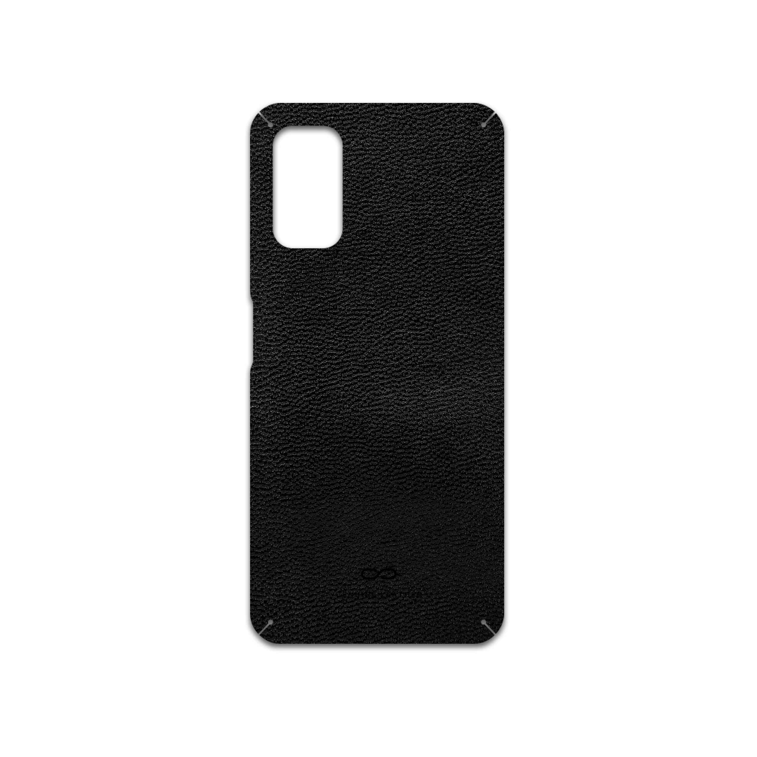 برچسب پوششی ماهوت مدل Black-Leather مناسب برای گوشی موبایل شیائومی Redmi Note 10 5G