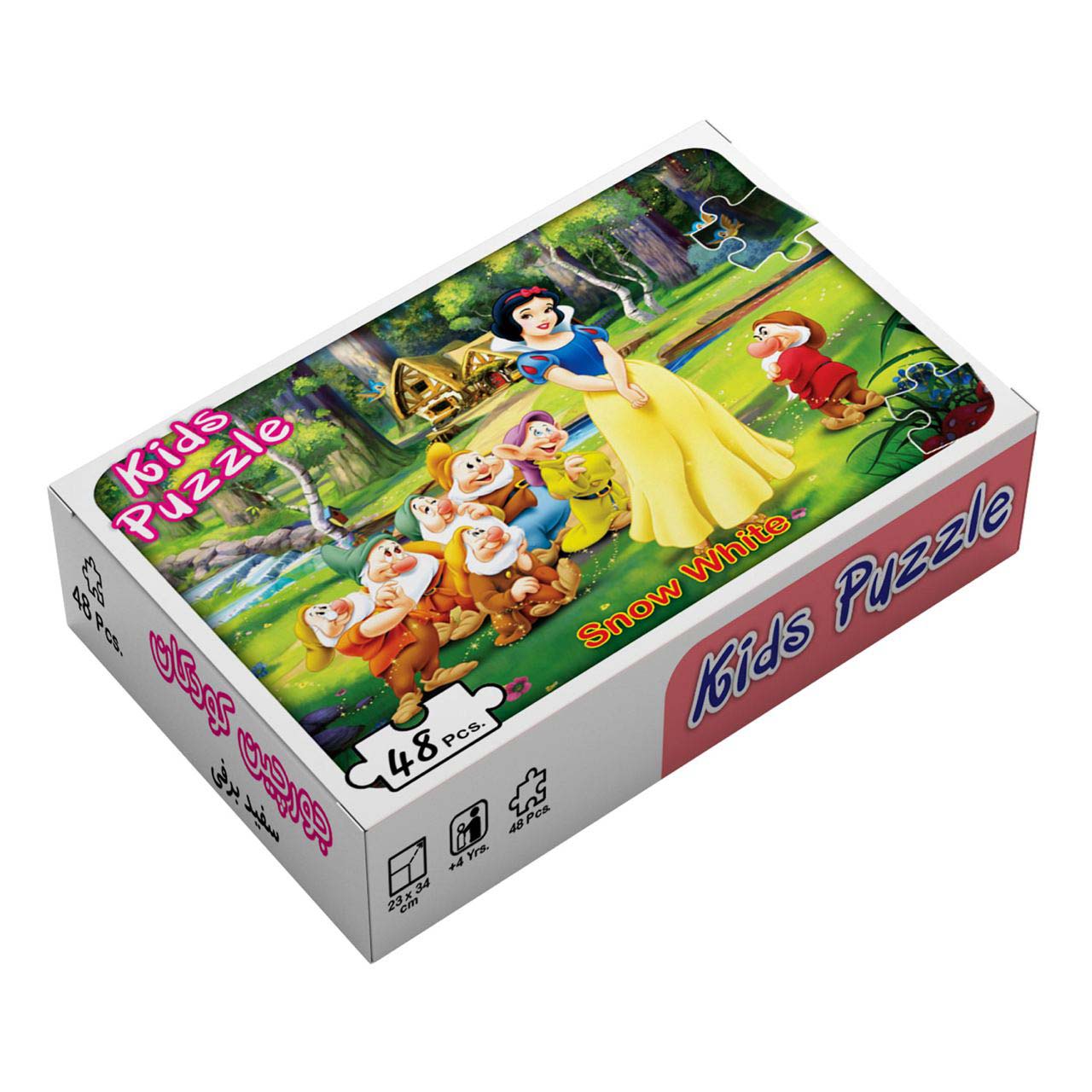 بسته پازل سفید برفی (48تکه،باجعبه) - ناشربوک | خرید آنلاین کتاب