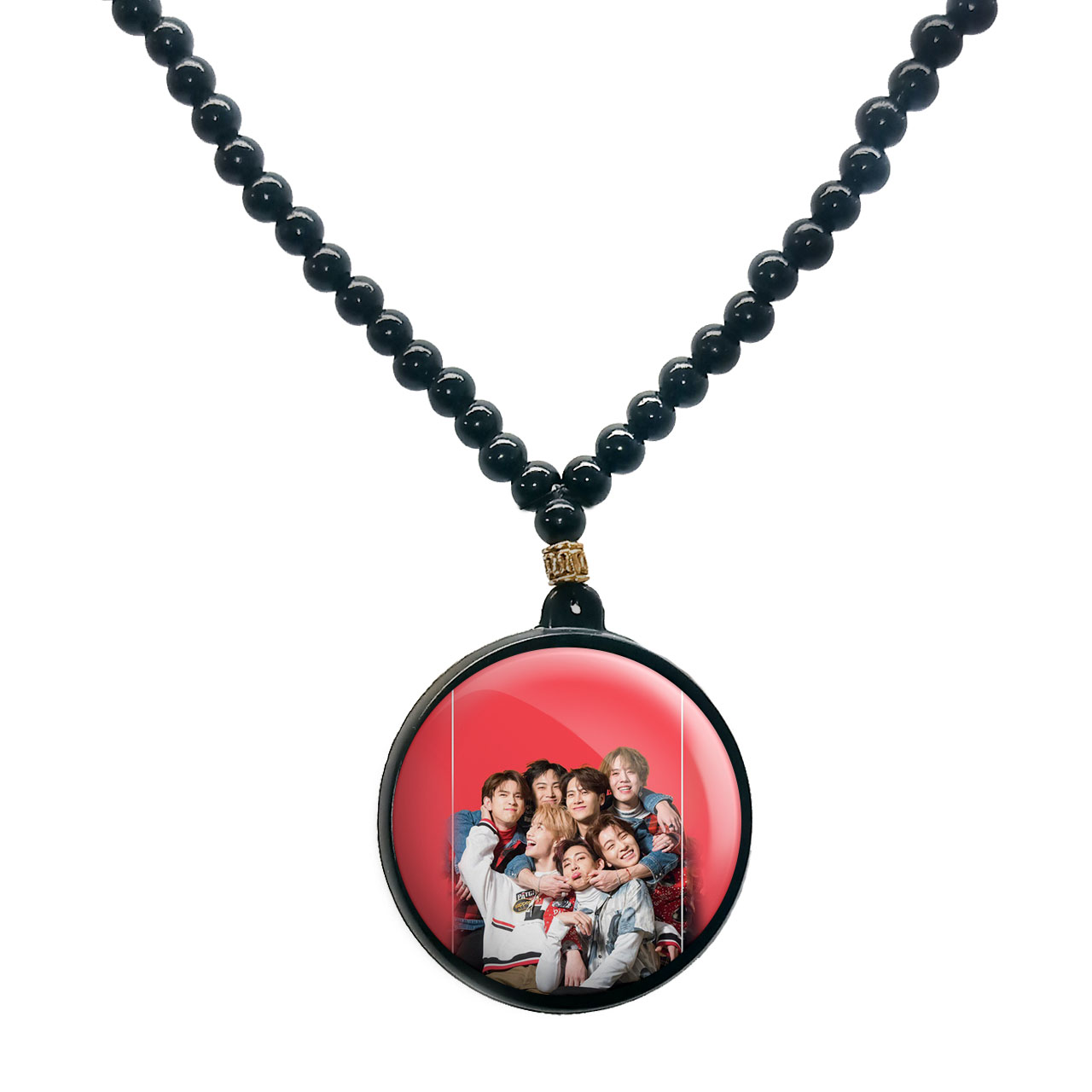 گردنبند پرمانه طرح GOT7 کد pmd.19057 مدل دو طرفه