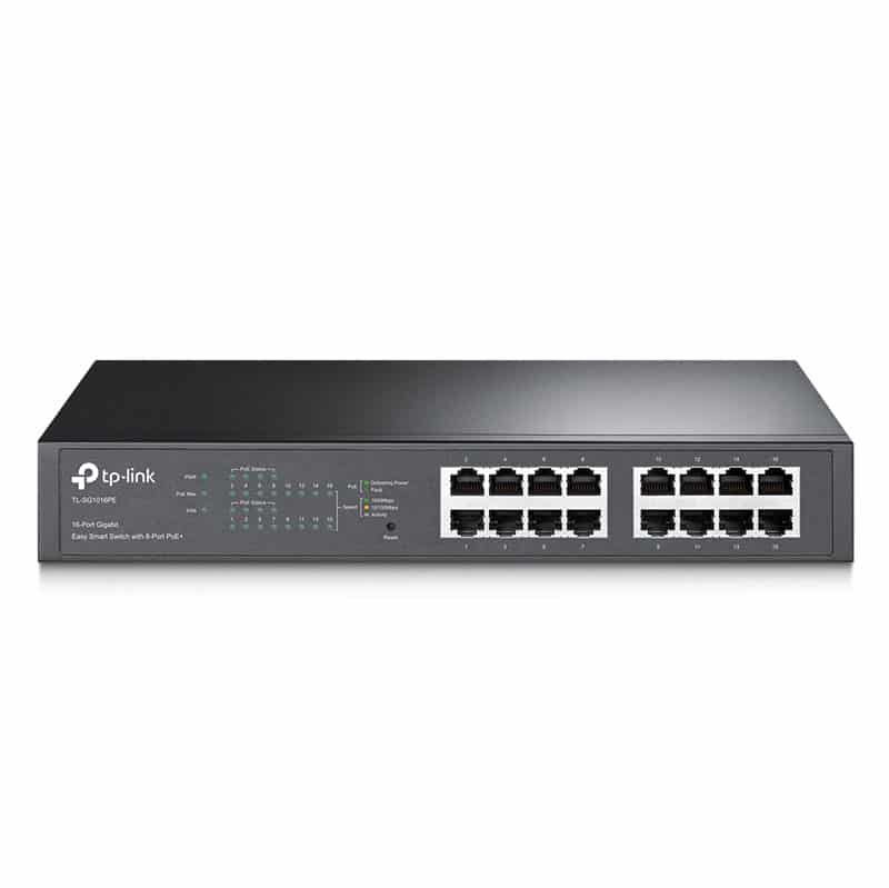 سوئیچ 16 پورت Easy Smart PoE تی پی-لینک مدل TL-SG1016PE