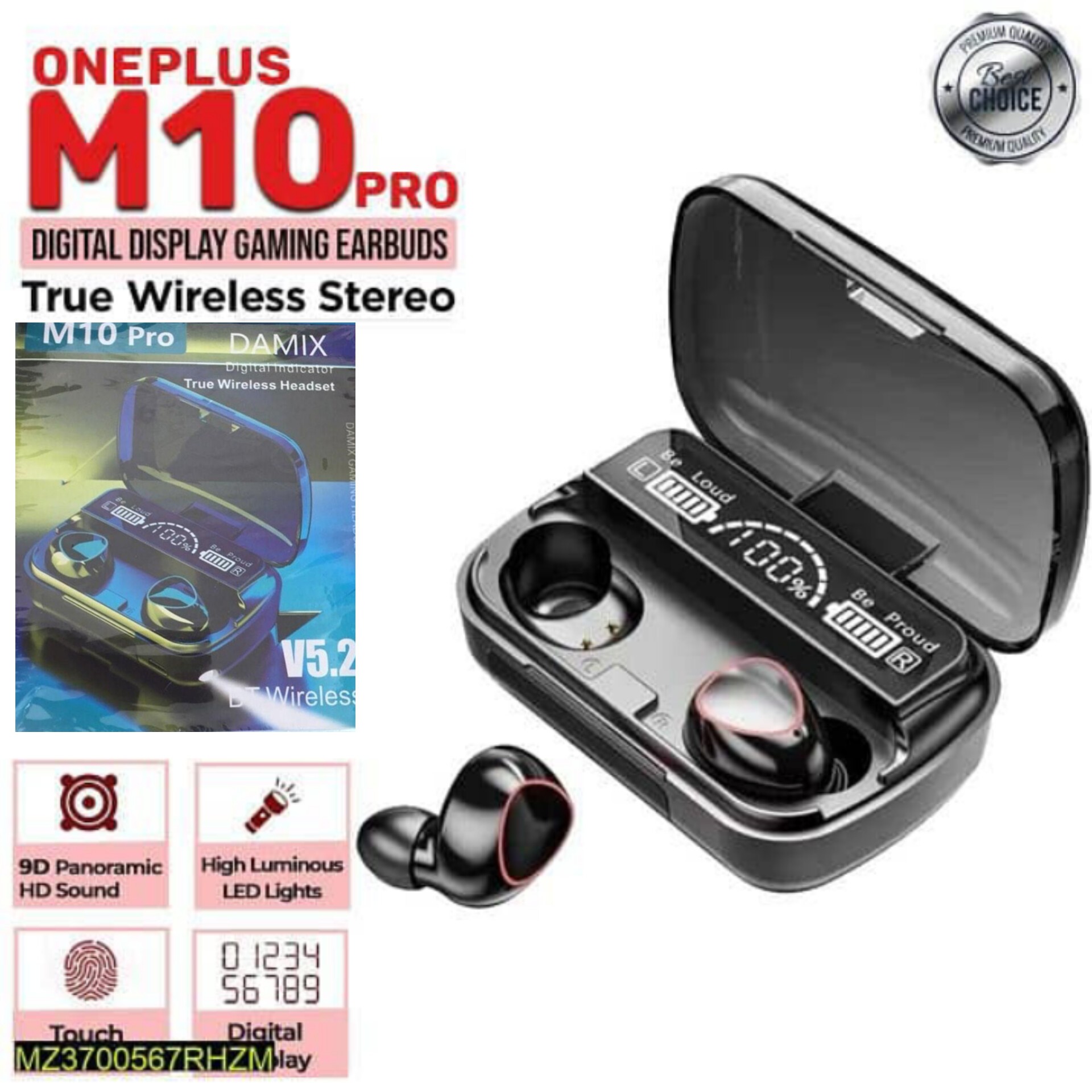 ایرپاد M10 pro دارای چراغ قوه و صفحه نمایش و پاوربانک کیفیت عالی
