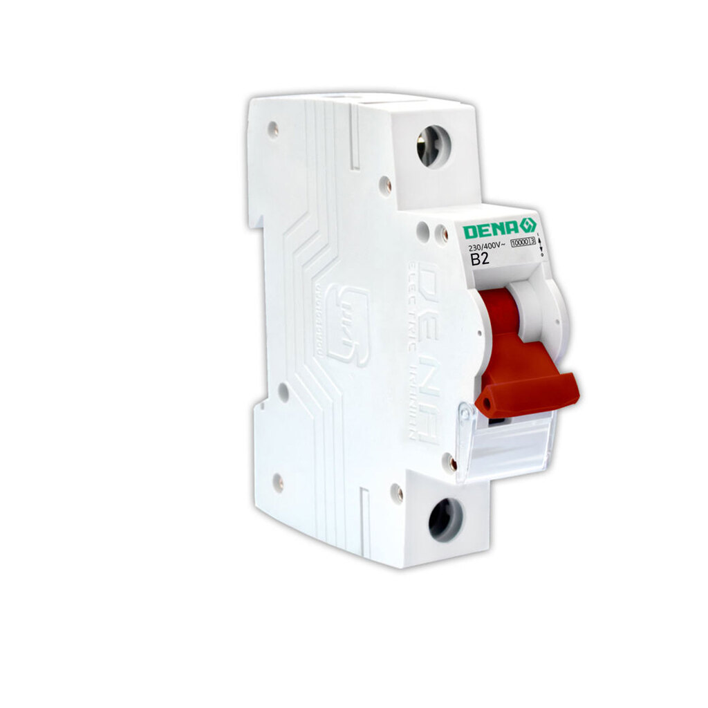 فیوز مینیاتوری یک پل 2 آمپر دنا الکتریک مدل B2-10K-1P