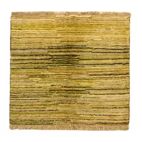 گبه دستباف ذرع و چارک فرش چمن رخ مدل مدرن کد 261340