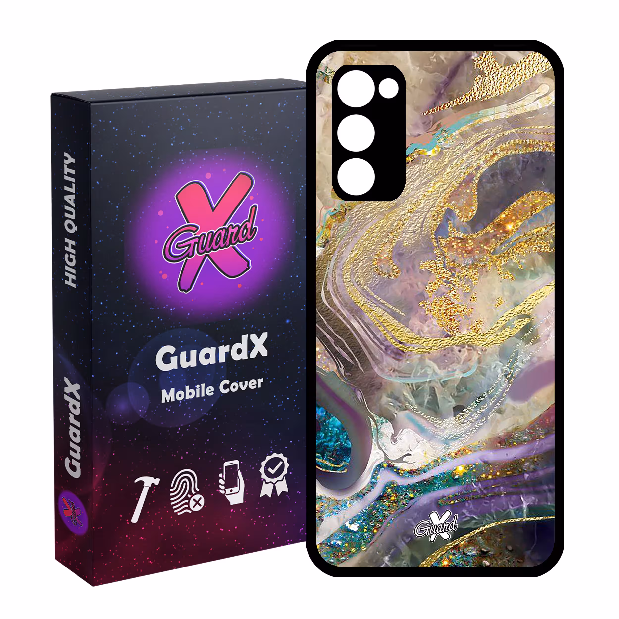 کاور گارد ایکس طرح ماربل مدل Glass10295 مناسب برای گوشی موبایل سامسونگ Galaxy S20 FE