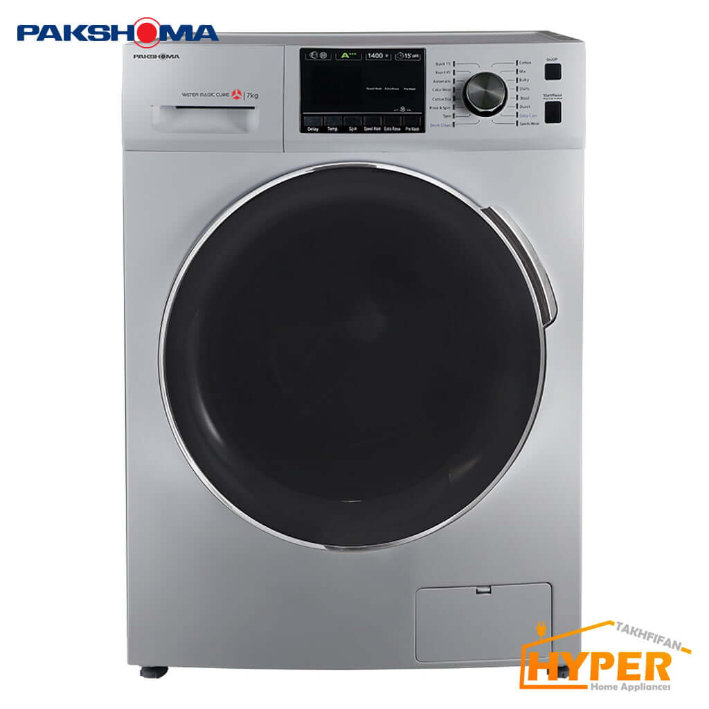 ماشین لباسشویی پاکشوما TFB-76414 ST نقره ای 7 کیلویی