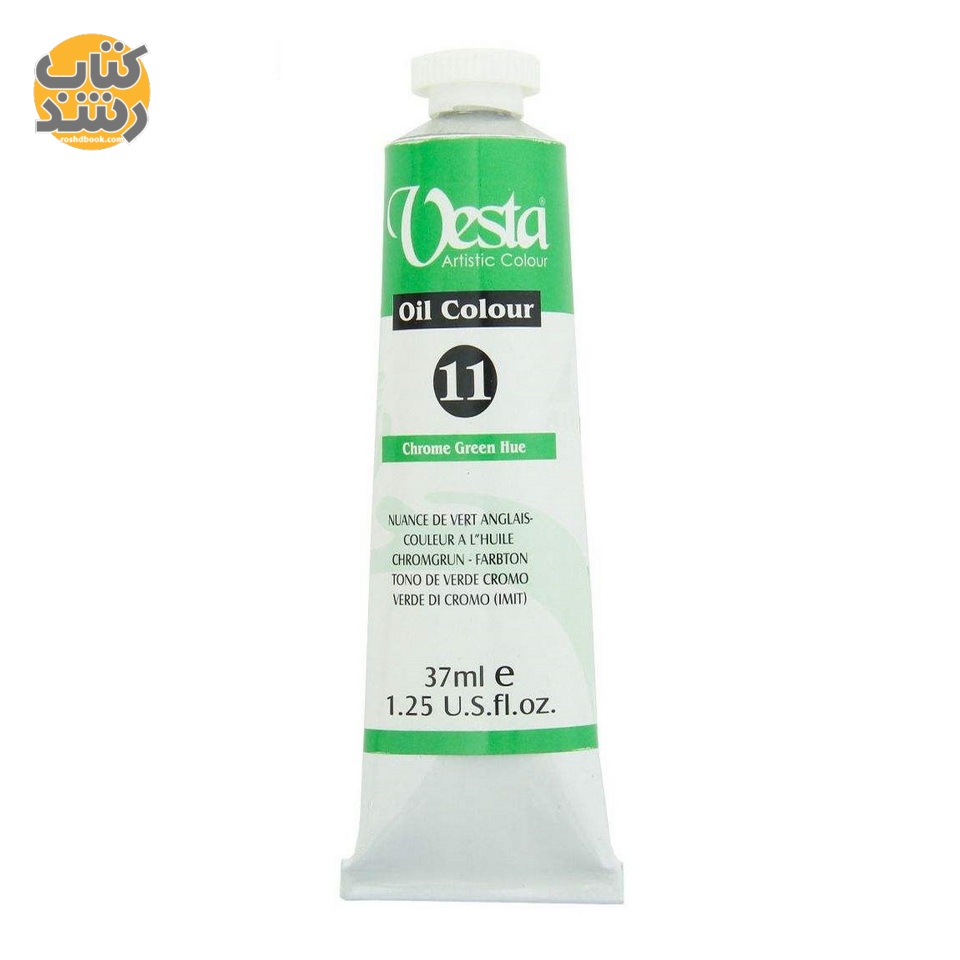 رنگ روغن تکی وستا مدل Chrome Green Hue 11 حجم 37 میلی لیتر