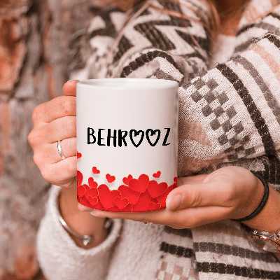 ماگ طرح قلب مدل بهروز