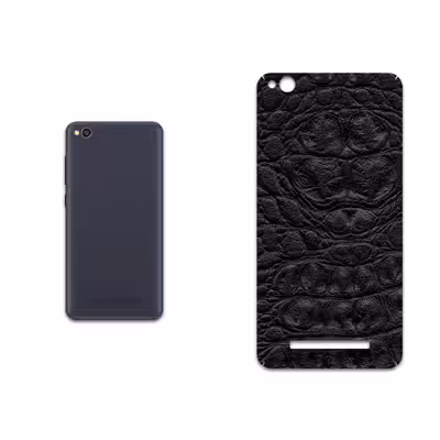 برچسب پوششی ماهوت مدل Black-Crocodile-Leather مناسب برای گوشی موبایل شیائومی Redmi 4A