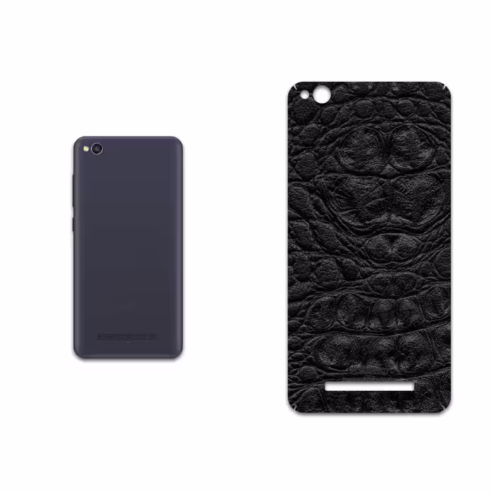 برچسب پوششی ماهوت مدل Black-Crocodile-Leather مناسب برای گوشی موبایل شیائومی Redmi 4A