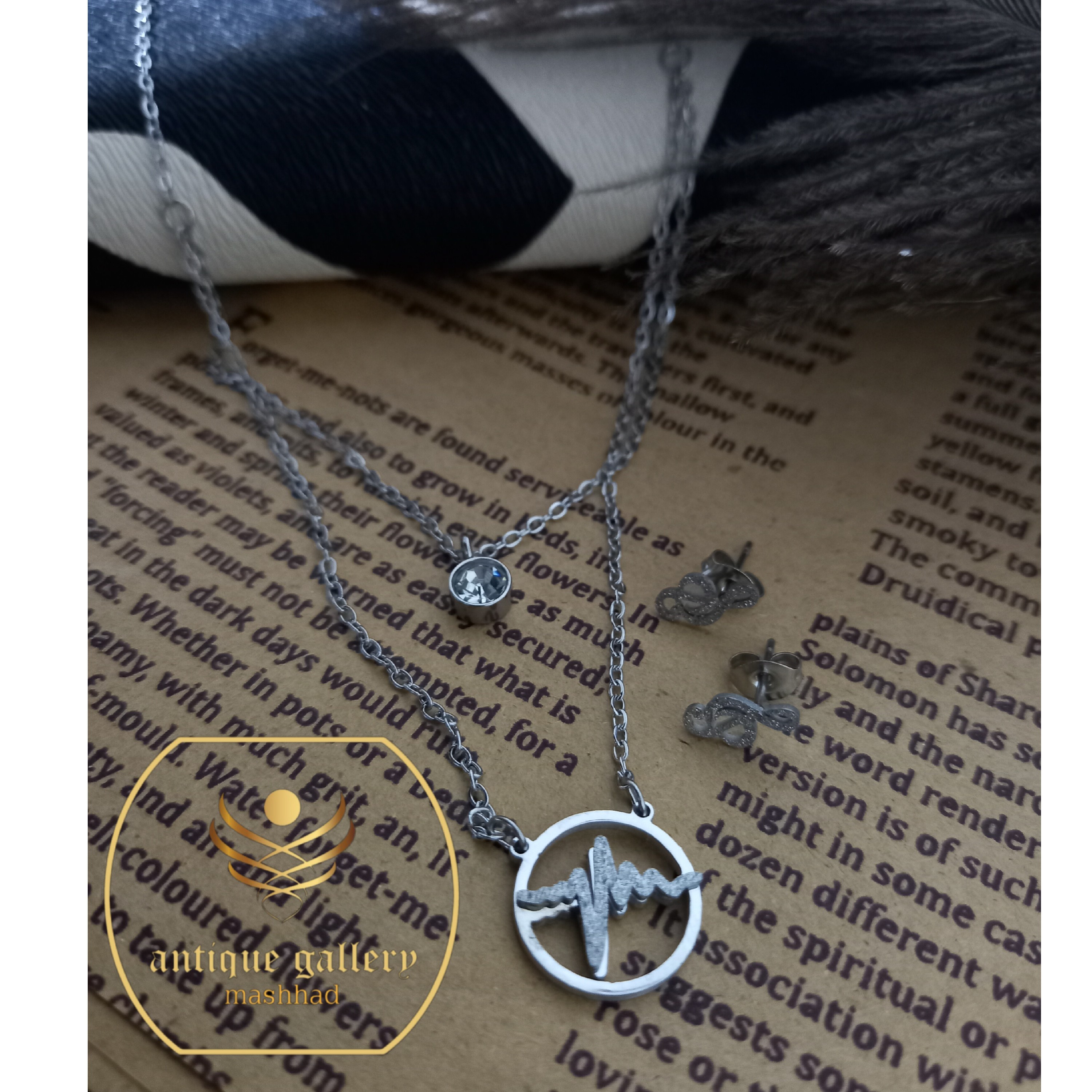 نیم ست دولاین استیل طرح ضربان