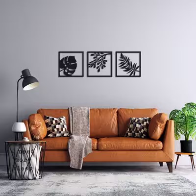دیوارکوب مدل هاوایی کد A-HW005 مجموعه 3 عددی