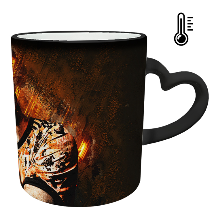 ماگ حرارتی مدل دسته قلبی طرح رونالدو کد 209