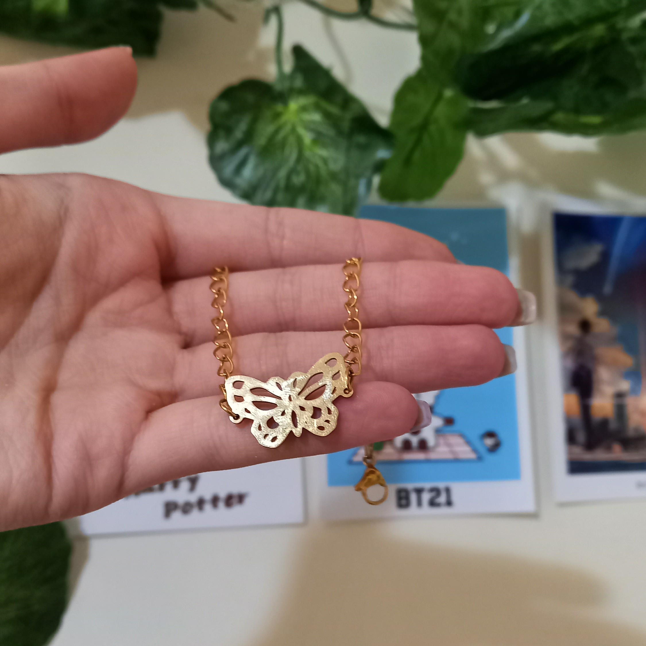 دستبند پروانه دستبند طلایی پروانه دستبند استیل طرح پروانه