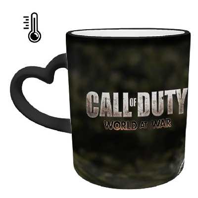 ماگ حرارتی مدل دسته قلبی طرح بازی کال آف دیوتی call of duty کد 54