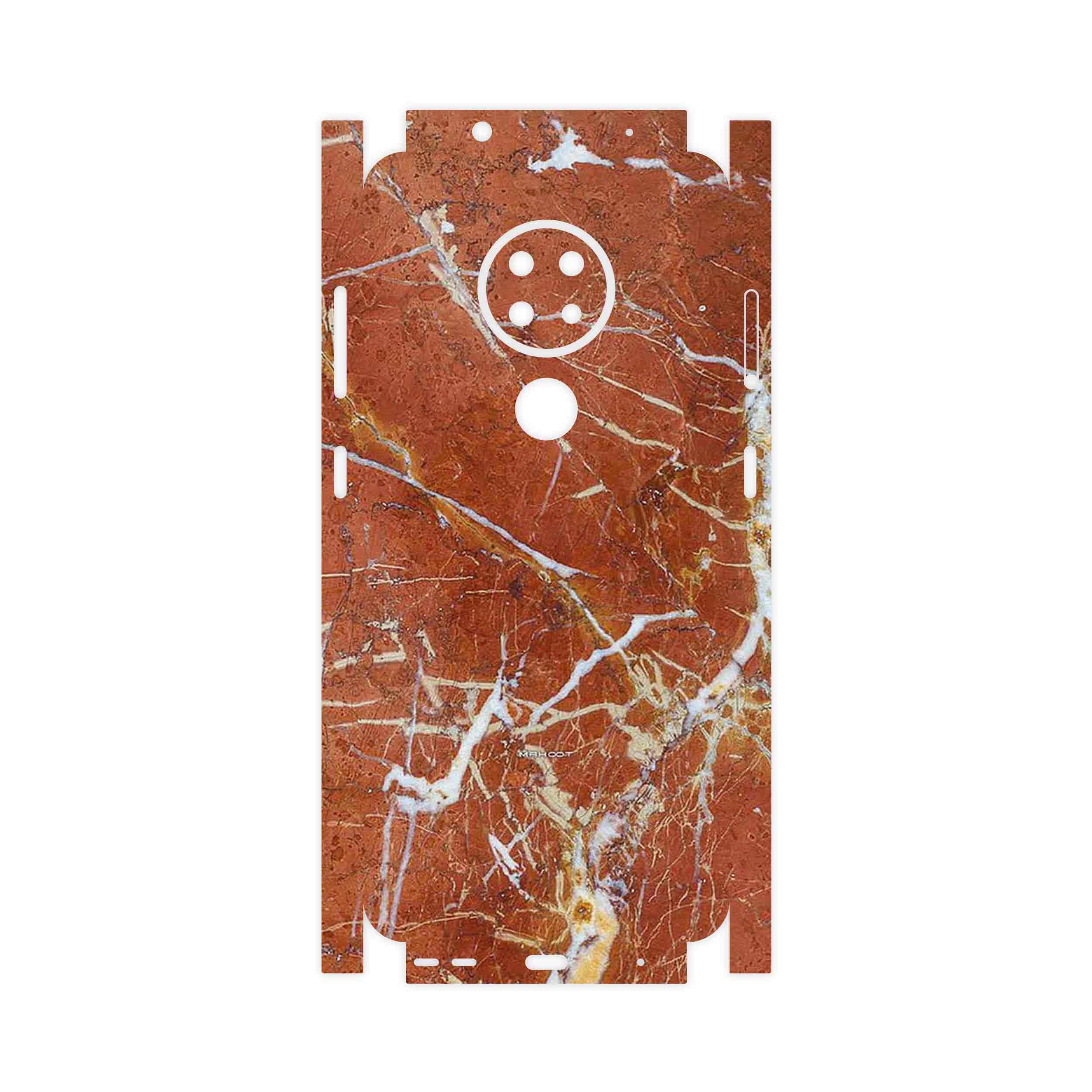 برچسب پوششی ماهوت مدل Red Marble-FullSkin مناسب برای گوشی موبایل نوکیا 6.2