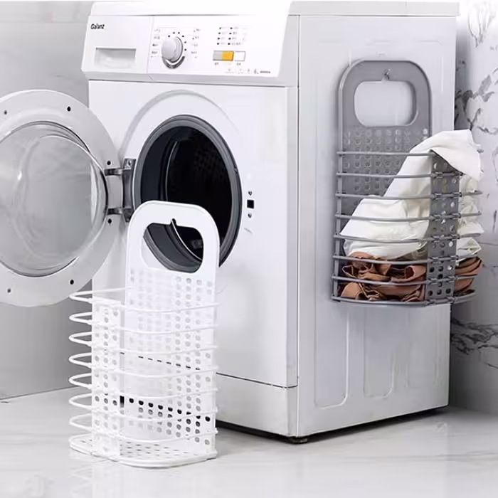سبد رخت چرک مدل تاشو سیلیکونی