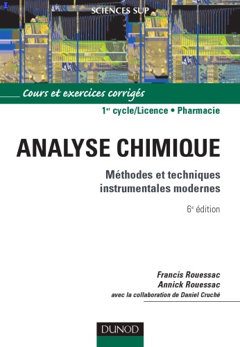 خرید و دانلود نسخه کامل کتاب Analyse chimique : Methodes et techniques instrumentales modernes