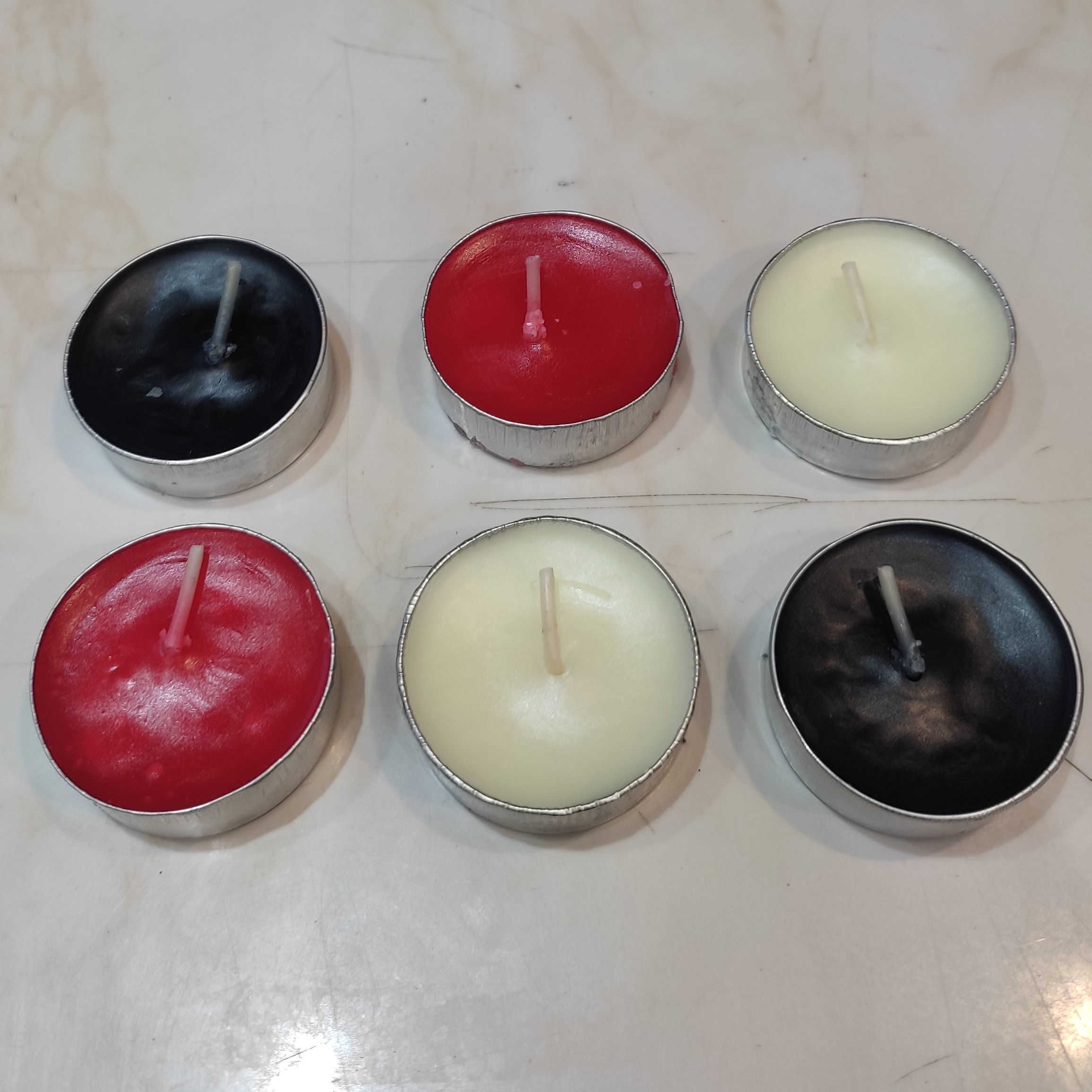 شمع وار مر  قرمز ، مشکی ، سفید