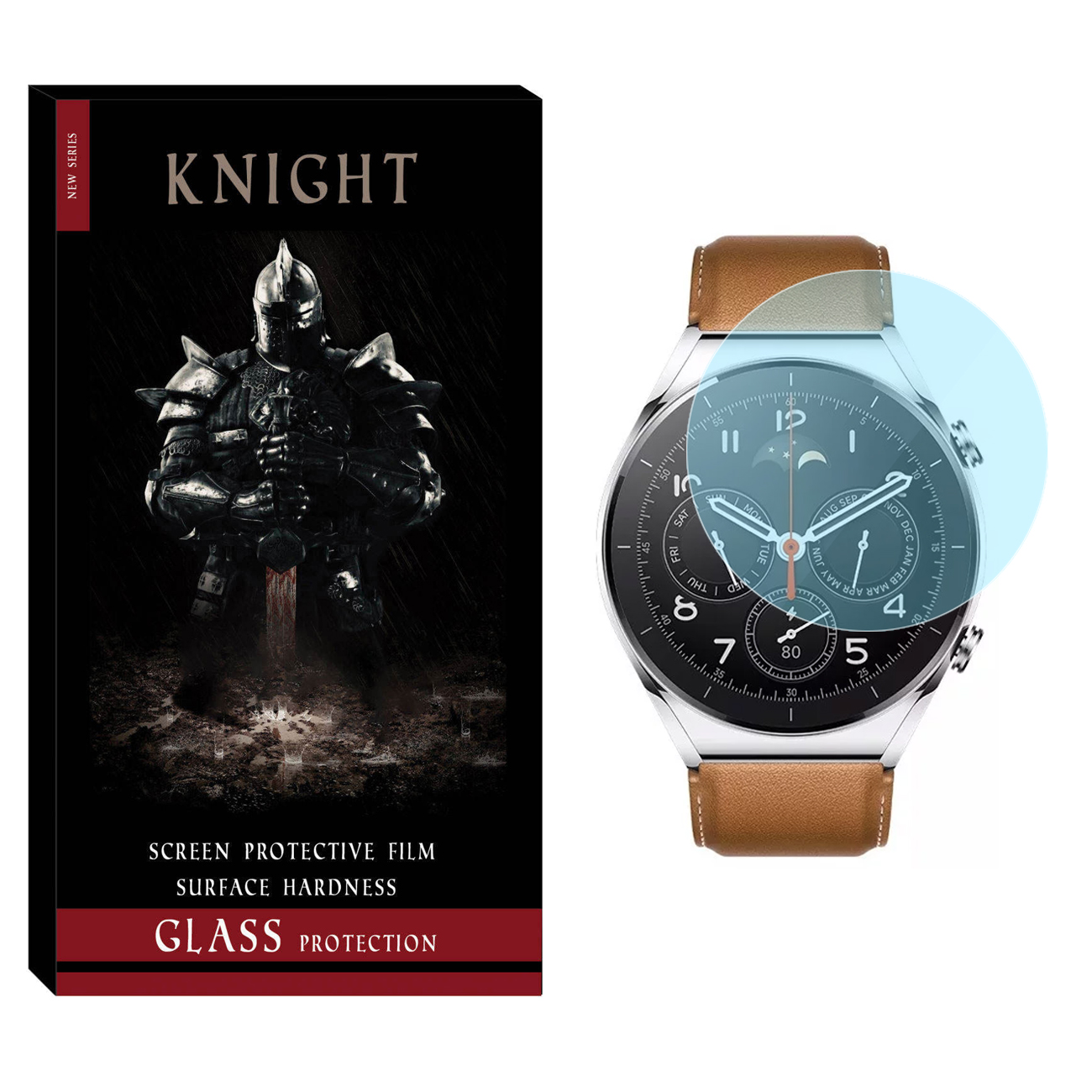 محافظ صفحه نمایش شیشه‌ای نایت مدل SH-KT مناسب برای ساعت هوشمند شیائومی Watch S1 GL