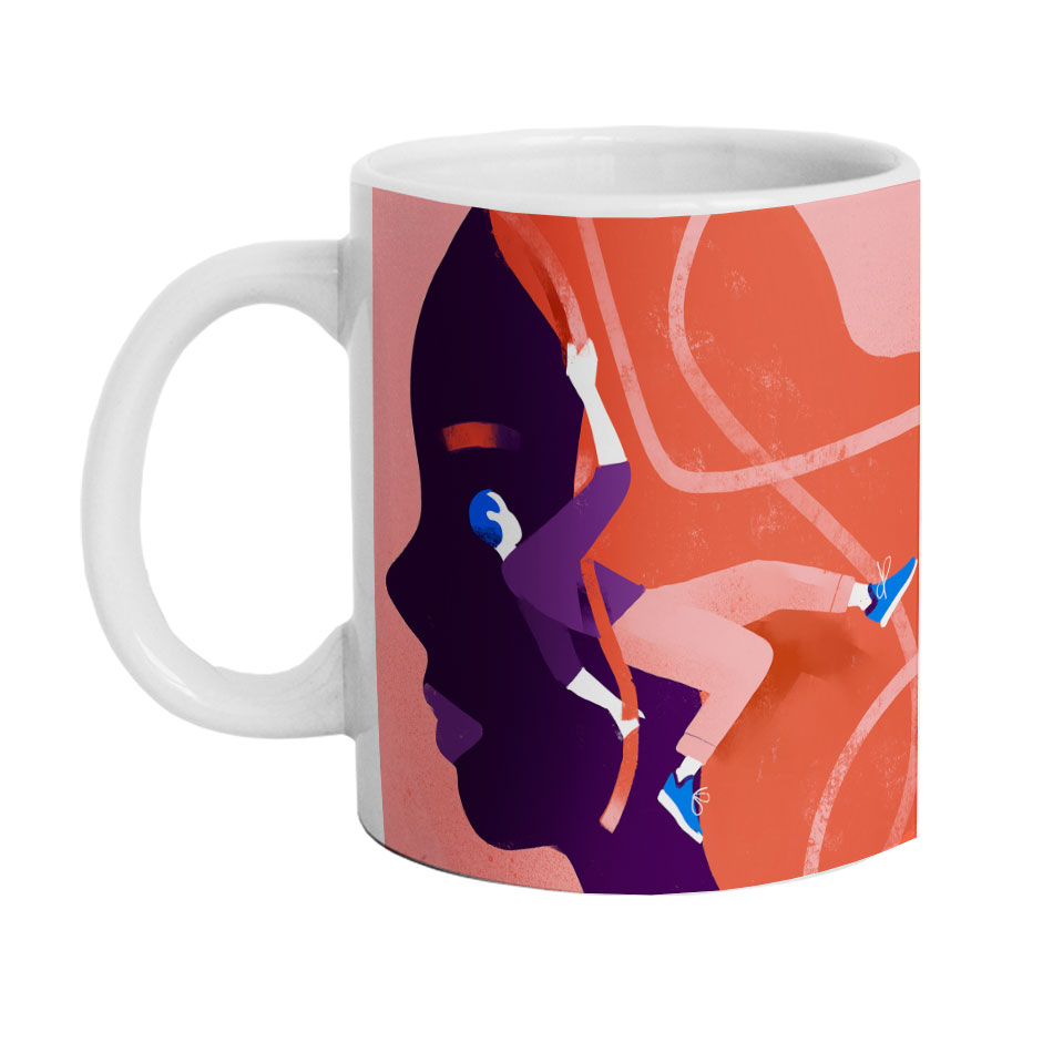 ماگ دارلی طرح عاشقانه مینیمال مدل MG1228