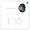 برچسب ماهوت طرح Matte White مناسب برای ساعت هوشمند سامسونگ Watch4 44mm