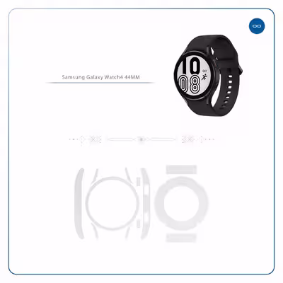 برچسب ماهوت طرح Matte White مناسب برای ساعت هوشمند سامسونگ Watch4 44mm