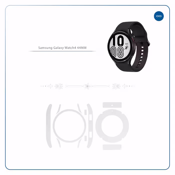 برچسب ماهوت طرح Matte White مناسب برای ساعت هوشمند سامسونگ Watch4 44mm