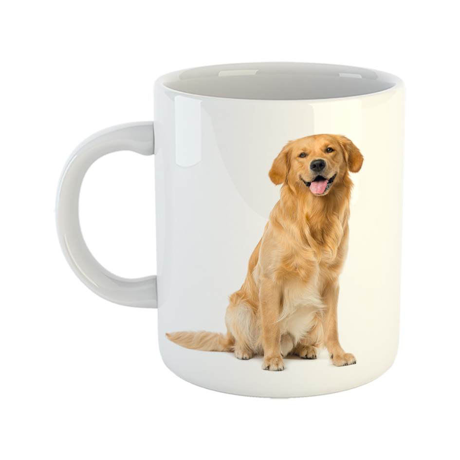 ماگ طرح سگ مدل گلدن رتریور کد 02