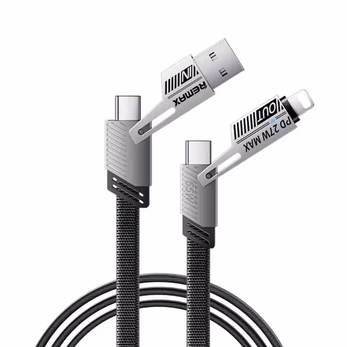 کابل تبدیل USB-C / USB به USB-C / لایتنینگ ریمکس مدل RC-C189  طول 1 متر | کالا مکس