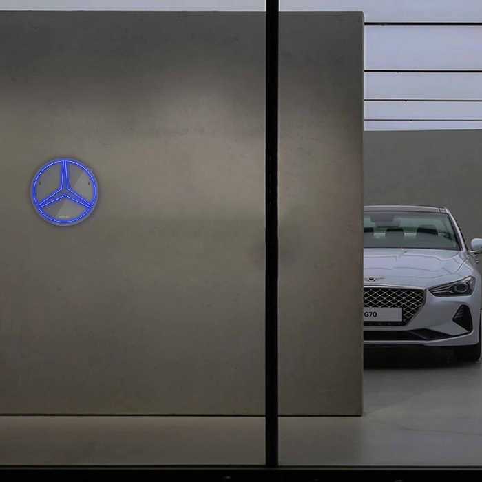 چراغ دیواری نئون دیزاین طرح Benz_BL