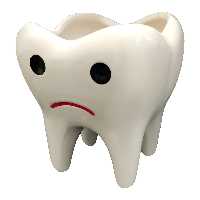 گلدان سرامیکی مدل دندان طرح اخمو