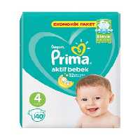 پوشک پریما پمپرز  9تا14 کیلوگرم  (سایز4) Pampers