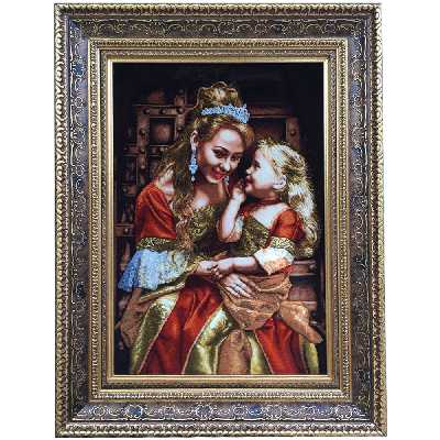 تابلو فرش دستبافت طرح مهر مادر