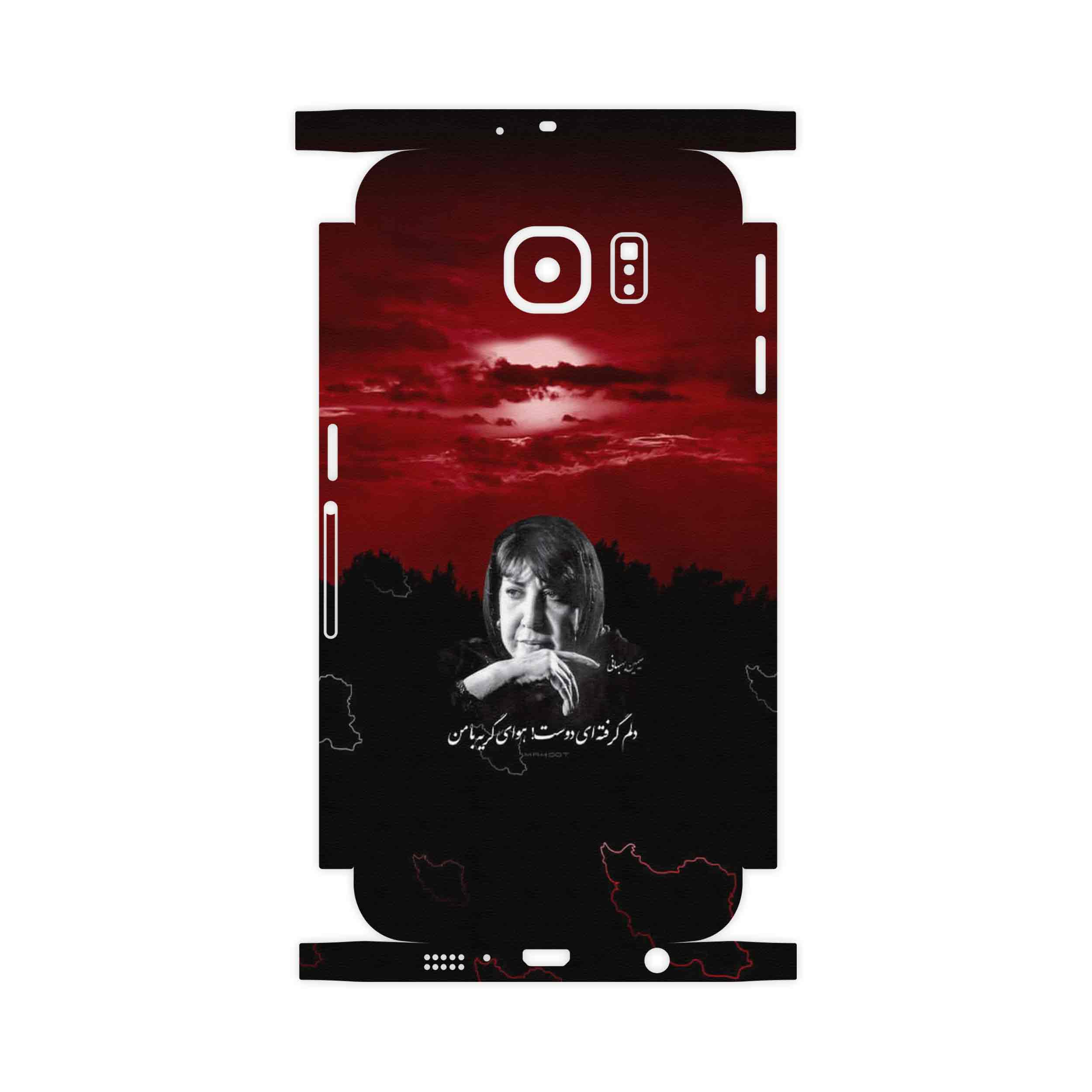 برچسب پوششی ماهوت مدل Simin Behbehani-FullSkin مناسب برای گوشی موبایل سامسونگ Galaxy S6 Edge