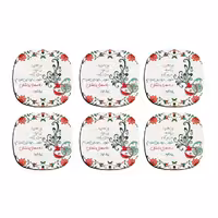 زیر لیوانی ترمه طراحان ایده مدل دانه‌های دل مردم کد trm099 بسته 6 عددی