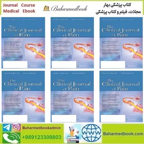 Clinical Journal of Pain 2024 Full Archives TRUE PDF price 35€ - کتاب پزشکی بهار