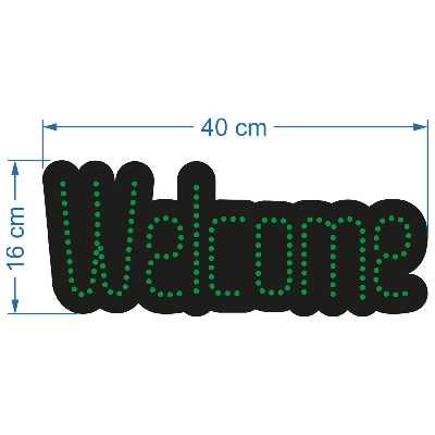 تابلو ال ای دی آیاز طرح Welcome کد 159G