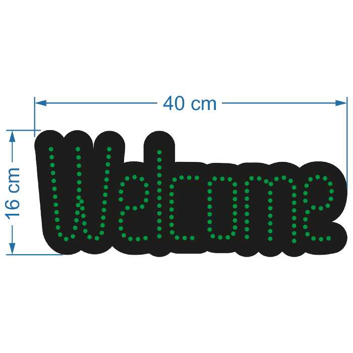 تابلو ال ای دی آیاز طرح Welcome کد 159G