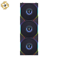 فن کیس لیان لی UNI FAN TL120 LCD Black بسته 3 عددی