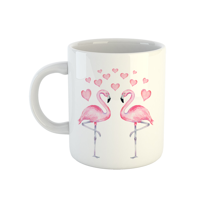 ماگ طرح فلامینگوهای عاشق کد 40