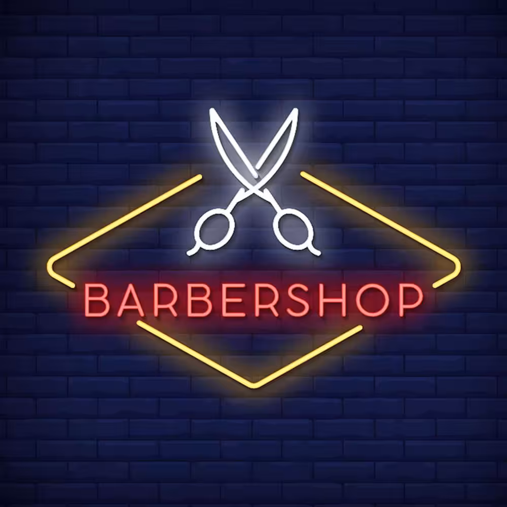 تابلو نئون طرح آرایشگاه