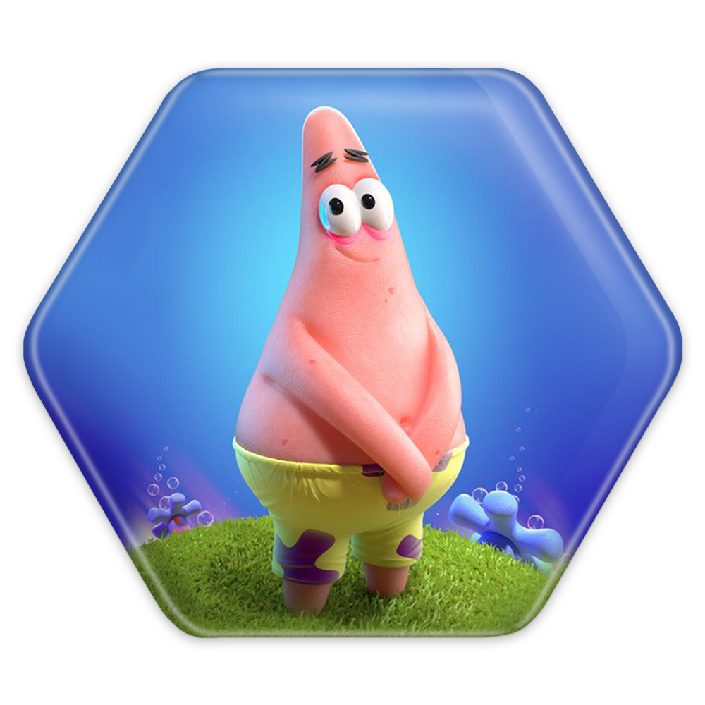 پیکسل خندالو طرح باب اسفنجی مدل شش ضلعی کد 1360