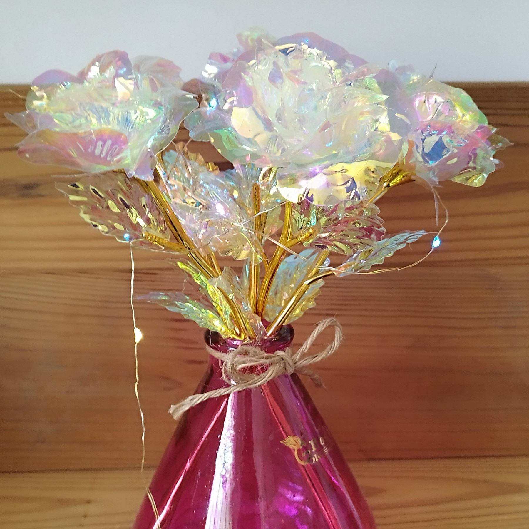 گل  هفت رنگ چراغدار فانتزی 